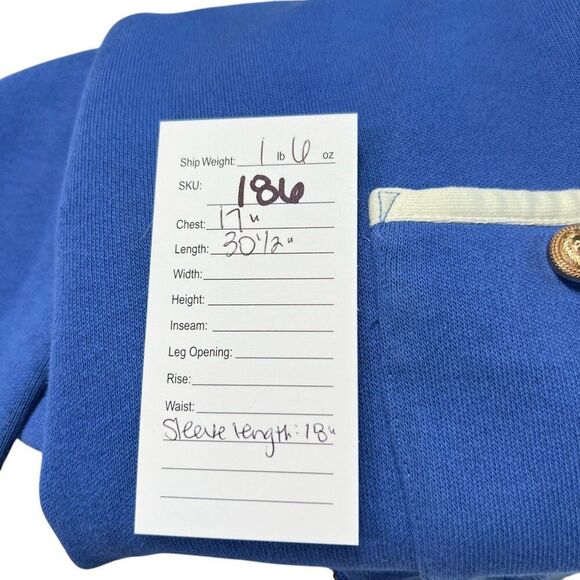 Tuckernuck Francoise Mod Mini Dress Gold Lion Buttons Bailene Blue Size XXS - Picture 8 of 8